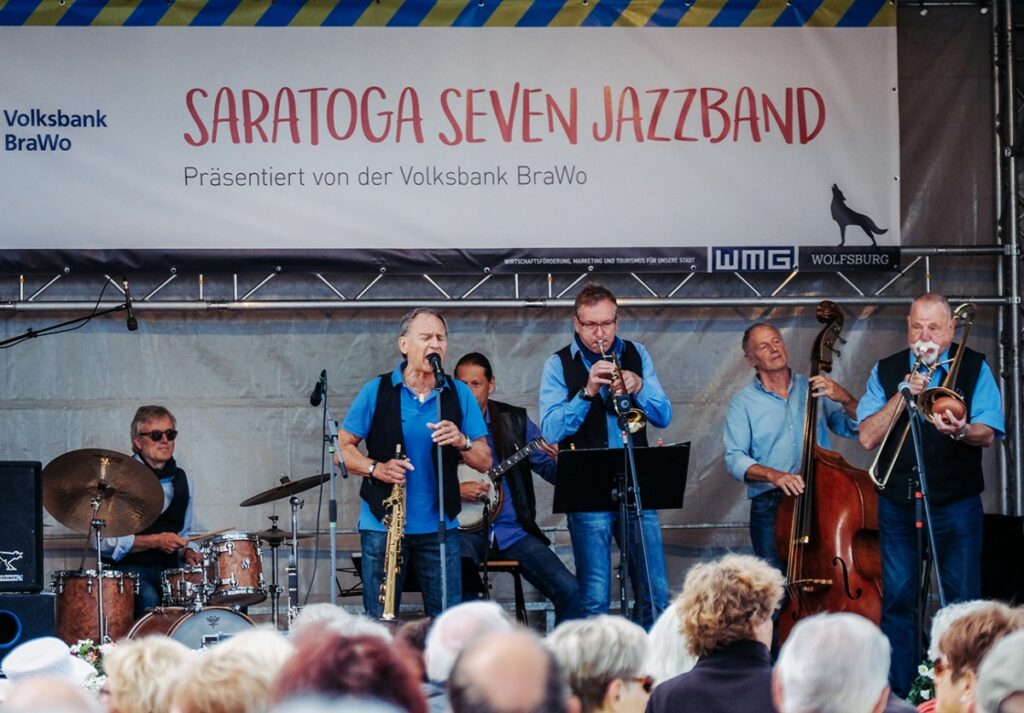Saratoga Seven Jazzband bei Jazz & more 2018 (© WMG Wolfsburg