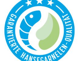 Das Qualitätslogo von HanseGarnelen garantiert eine verantwortungsvolle und tiergerechte Aufzucht.