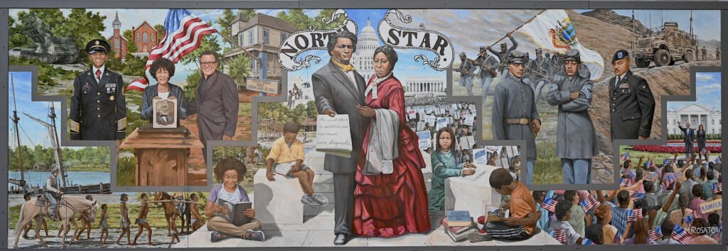 Das neue Wandgemälde zum Menschenrechtler Frederick Douglass in Maryland. (Bildquelle: Talbot County Economic Development and Tourism)