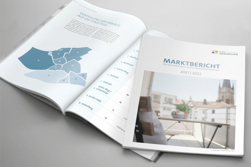 Der neue Marktbericht für Wohnimmobilien in Paderborn 2021/2022 (© thater IMMOBILIEN GmbH)
