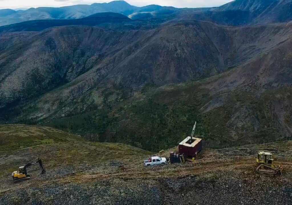 Bohrung auf dem RC-Projekt im Yukon; Quelle: Sitka Gold