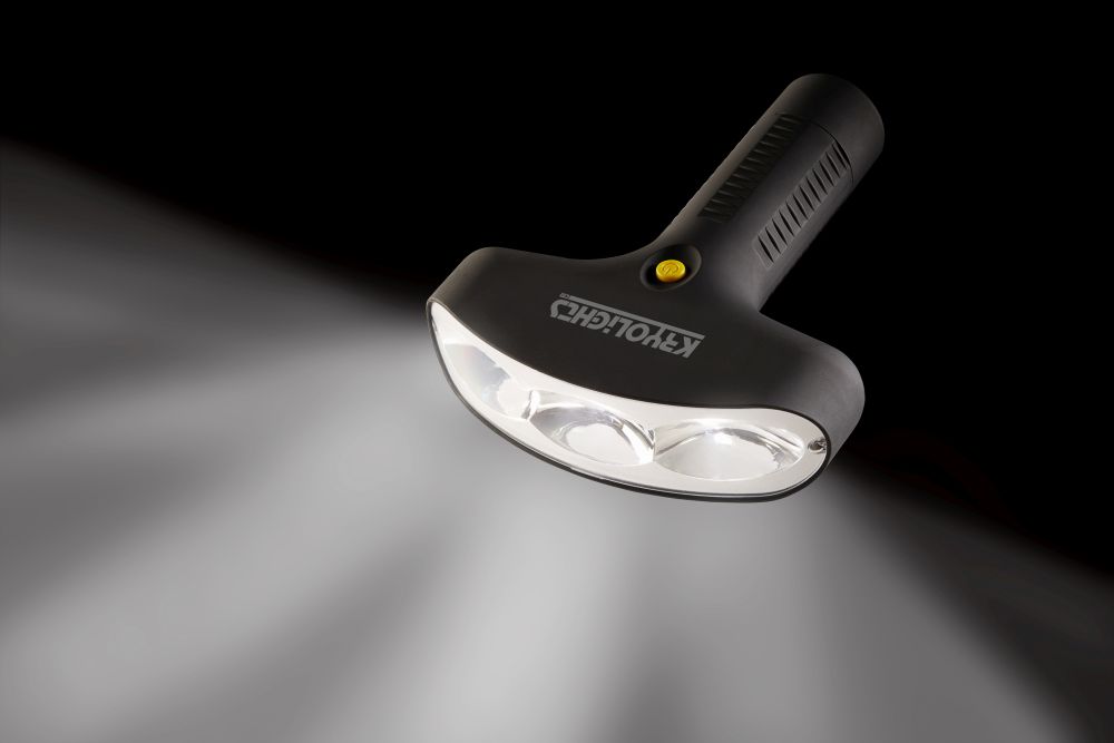 KryoLights LED-Taschenlampe mit 180°-Lichtfeld-Technologie