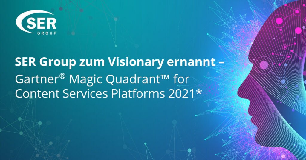 SER Group erneut als Visionary im Gartner® Magic Quadrant™ for Content Services Platforms 2021