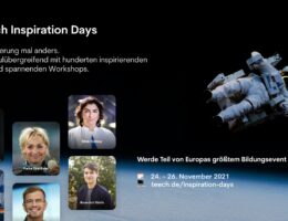 teech Inspiration Days - Europas größtes digitales Live-Event für Berufsorientierung