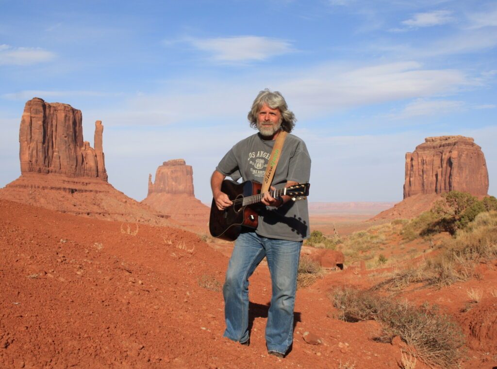 Klaus Adamaschek während eines früheren USA-Trips im Monument Valley