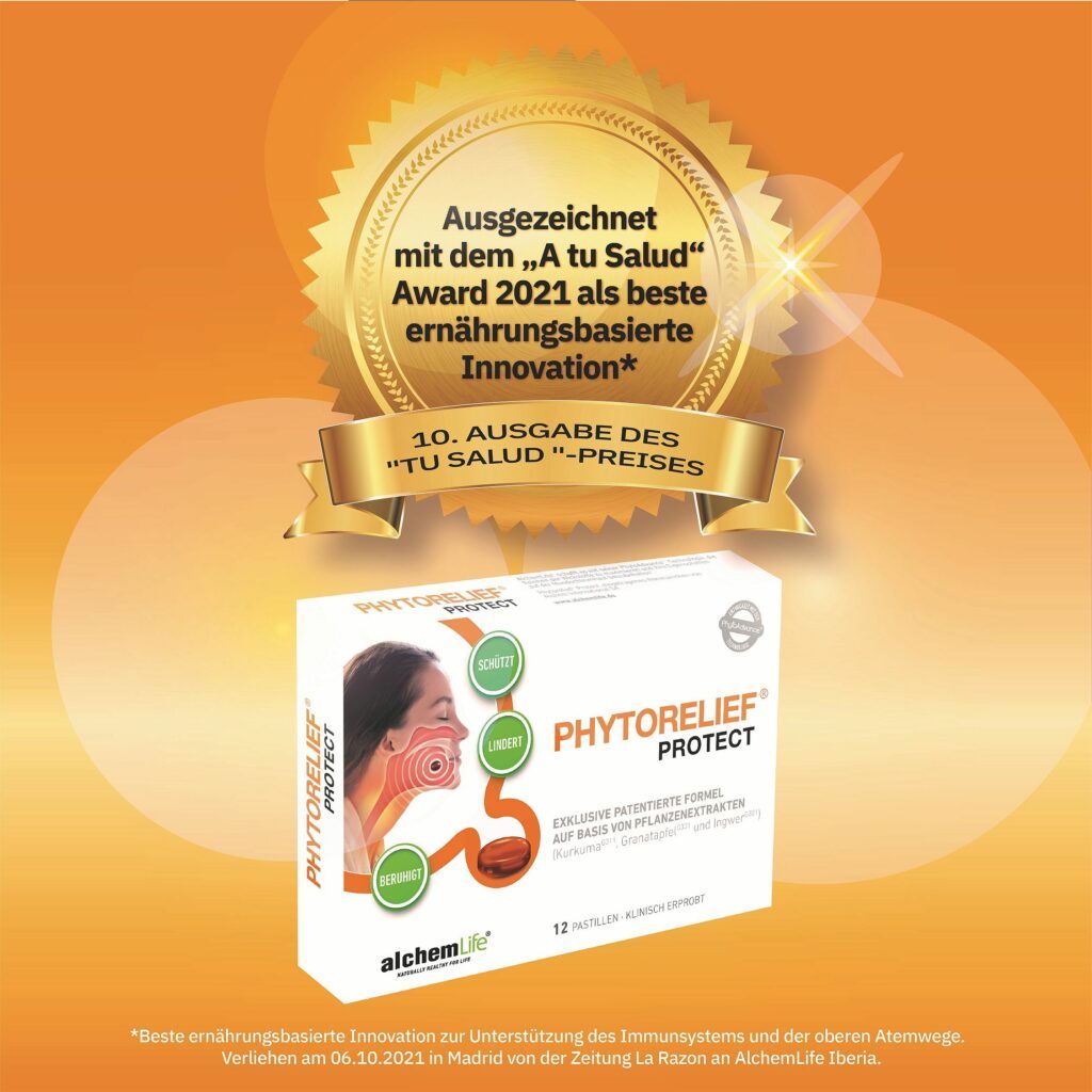 Phytorelief Protect wurde mit dem "A tu Salud"-Award ausgezeichnet.