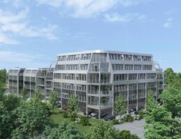 Für den Neubau strebt die Schwaiger Group genauso wie für das Bestandsgebäude den Green-Building-Standard LEED Platin an (c) SG