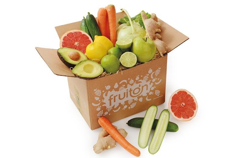 Frisches Obst und Gemüse mit der fruiton Box