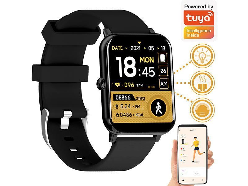 newgen medicals ELESION-kompatible Smartwatch PW-500.app