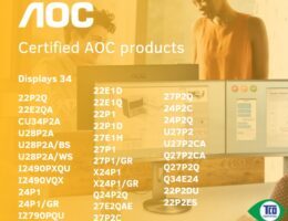 34 AOC Monitore sind mit TCO Certified