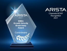 Controlware erhielt den renommierten Arista Growth Velocity Break Away Award für die EMEA-Region
