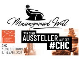 Massagesessel Welt präsentiert sich auf der Corporate Health Convention (CHC) in Stuttgart