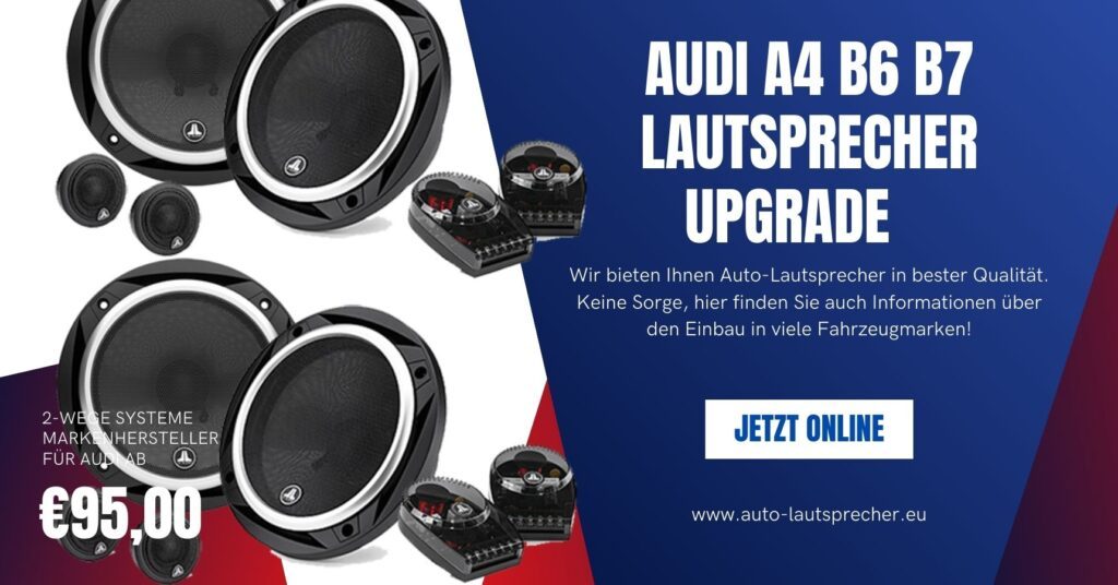 Audi A4 B6 B7 Lautsprecher Upgrade auto-lautsprecher.eu