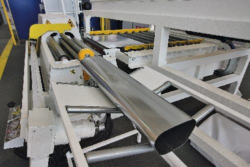 Beispiel für die Blechbearbeitung mit speziellen Hezinger-Rundbiege-Maschinen. (Bildquelle: @Hezinger Maschinen GmbH)