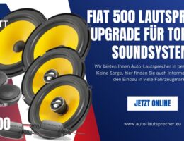 Fiat 500 Lautsprecher Upgrade für Top-Hifi Soundsystem (Die Bildrechte liegen bei dem Verfasser der Mitteilung.)