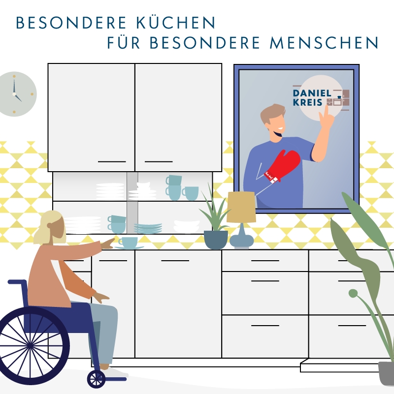 Besondere Küchen für besondere Menschen. Daniel Kreis - Kürnach (Die Bildrechte liegen bei dem Verfasser der Mitteilung.)