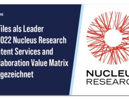Nucleus Research nennt M-Files einen Leader für Content Services und Collaboration (Die Bildrechte liegen bei dem Verfasser der Mitteilung.)