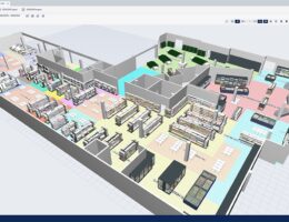 Ein neues BIM-Modul integriert die P´X Retail Solution in Arbeitsabläufe des BIM (Bildquelle: Perspectix AG