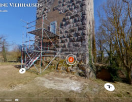 Screenshot: 360-Grad Tour Burg Viehhausen