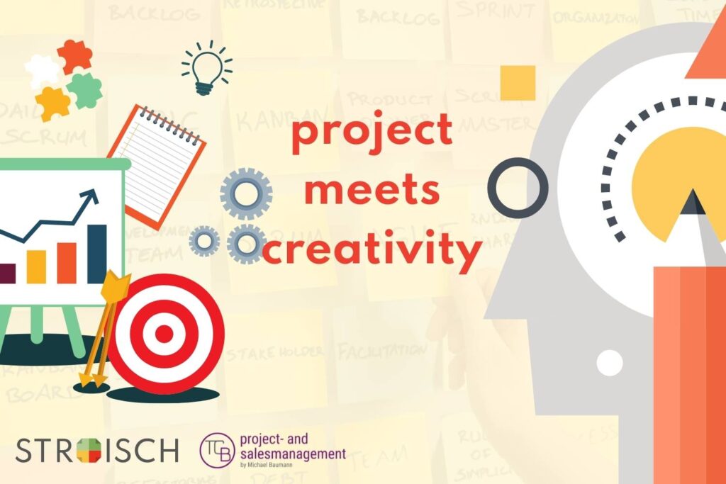 Project meets Creativity: Design Thinking lässt sich prima direkt ins Projekt integrieren.