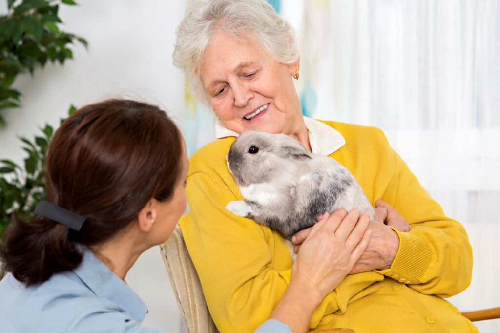Senioren und ihr Haustier (Die Bildrechte liegen bei dem Verfasser der Mitteilung.)