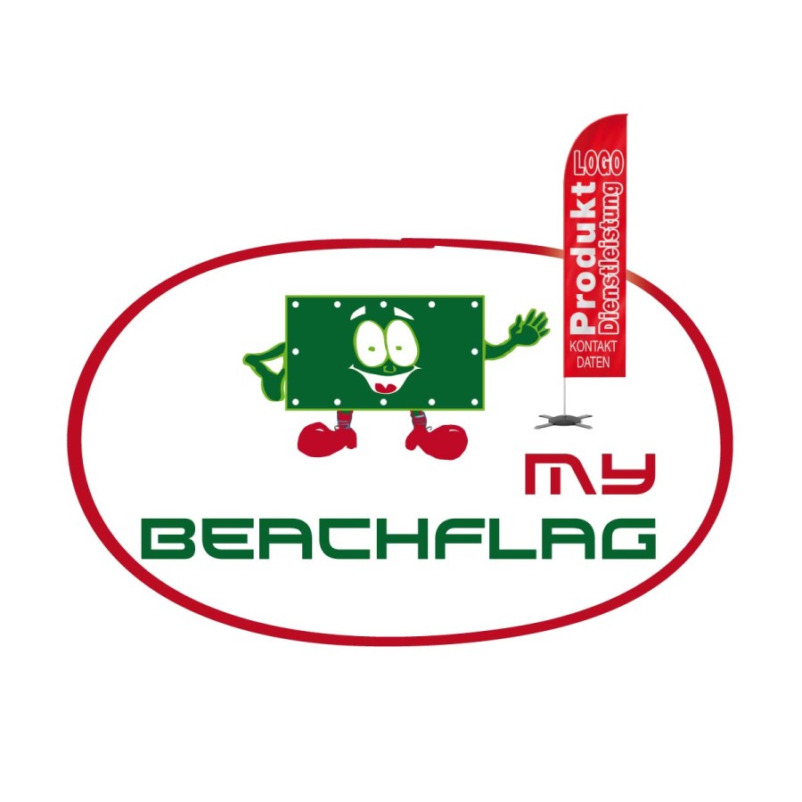 Beachflag günstig bedrucken (© https://my-beachflag.de)
