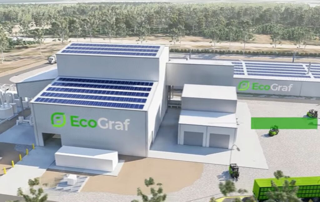 Entwurf den geplanten Batteriegraphitanlage; Quelle: EcoGraf