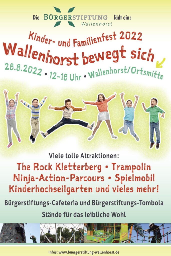 Kinderfest und Familienfest der Bürgerstiftung Wallenhorst