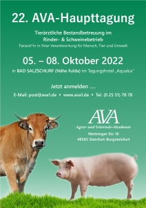 Einladung zu einer der wichtigsten Nutztiertagungen im deutschsprachigen Raum (Die Bildrechte liegen bei dem Verfasser der Mitteilung.)