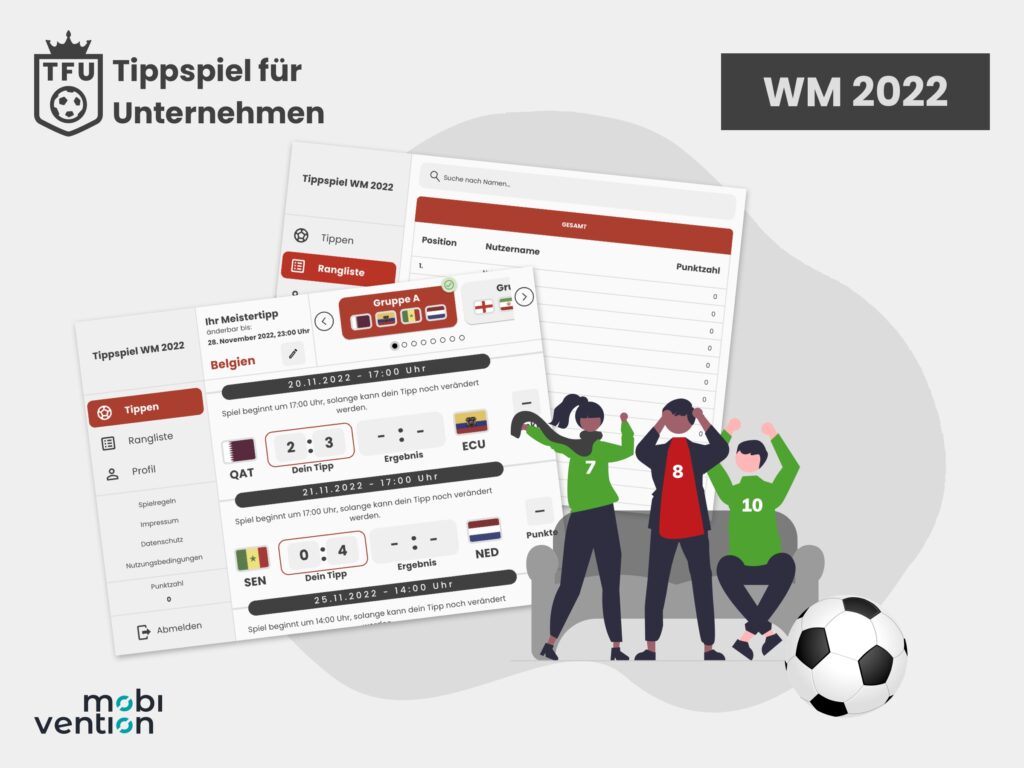 Tippspiel für Unternehmen zur WM 2022 (Die Bildrechte liegen bei dem Verfasser der Mitteilung.)