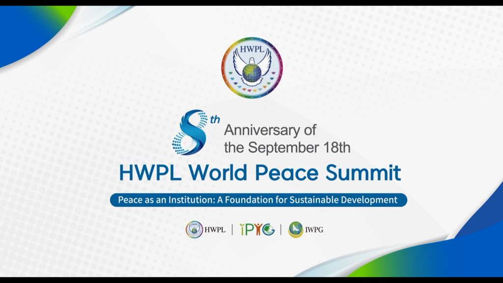 8. Jahrestag des HWPL Weltfriedensgipfels