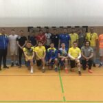 Die ukrainische Nationalmannschaft im Trainingslager im April in der HS-Arena in Großwallstadt