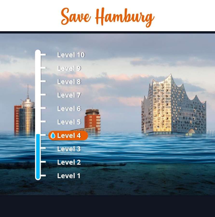 instingo Schritte-Challenge "Save Hamburg" mit Anregungen im Bereich Umwelt & Energie (© instingo)