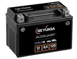 Die Hilfsbatterie GYAUX9 - speziell konzipiert für viele Volvo Fahrzeugtypen (Bildquelle: Quelle: GS Yuasa)