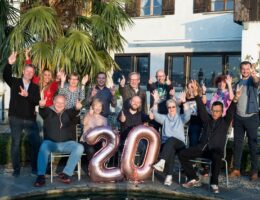 Die Mitarbeiter von Software4Professionals feierten das 20-jährige Jubiläum am Vierwaldstättersee (Die Bildrechte liegen bei dem Verfasser der Mitteilung.)