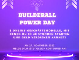 Builderall Powerday 27.11.2022 ab 9:45h