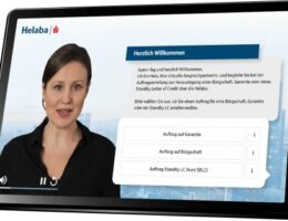 Videoavatar Hela unterstützt bei Antragsstellung auf Bürgschaften und Garantien (Bildquelle: PTA GmbH)
