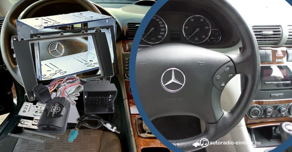 Mercedes C-Klasse Radio nachrüsten & Lenkradfernbedienung (Die Bildrechte liegen bei dem Verfasser der Mitteilung.)