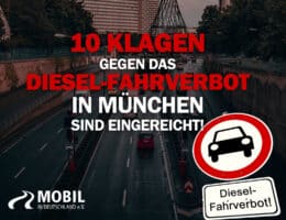 10 Klagen gegen das Münchner Diesel-Fahrverbot eingereicht