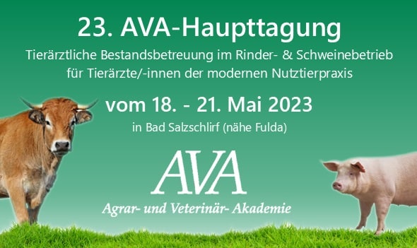 der Tagungsband der 23. AVA-Haupttagung in Bad Salzschlirf für Tierärzte und Tierärztinnen der Nutztierpraxis (Die Bildrechte liegen bei dem Verfasser der Mitteilung.)