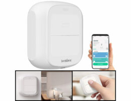 Luminea Home Control Smarte mobile WLAN-Fernbedienung mit 2 Tasten