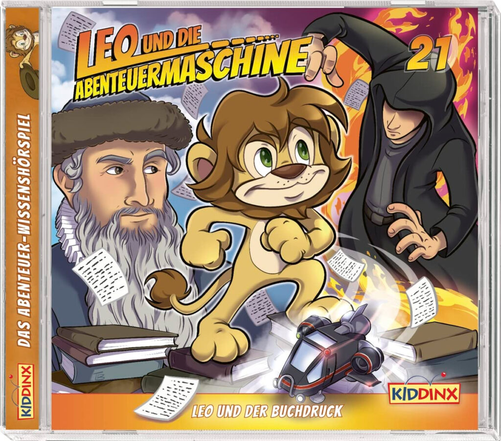 CD Cover von Leo und die Abenteuermaschine Folge 21 - Leo und der Buchdruck (Die Bildrechte liegen bei dem Verfasser der Mitteilung.)