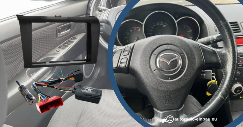 Mazda 3 Autoradio nachrüsten mit Fremdhersteller Gerät (Die Bildrechte liegen bei dem Verfasser der Mitteilung.)