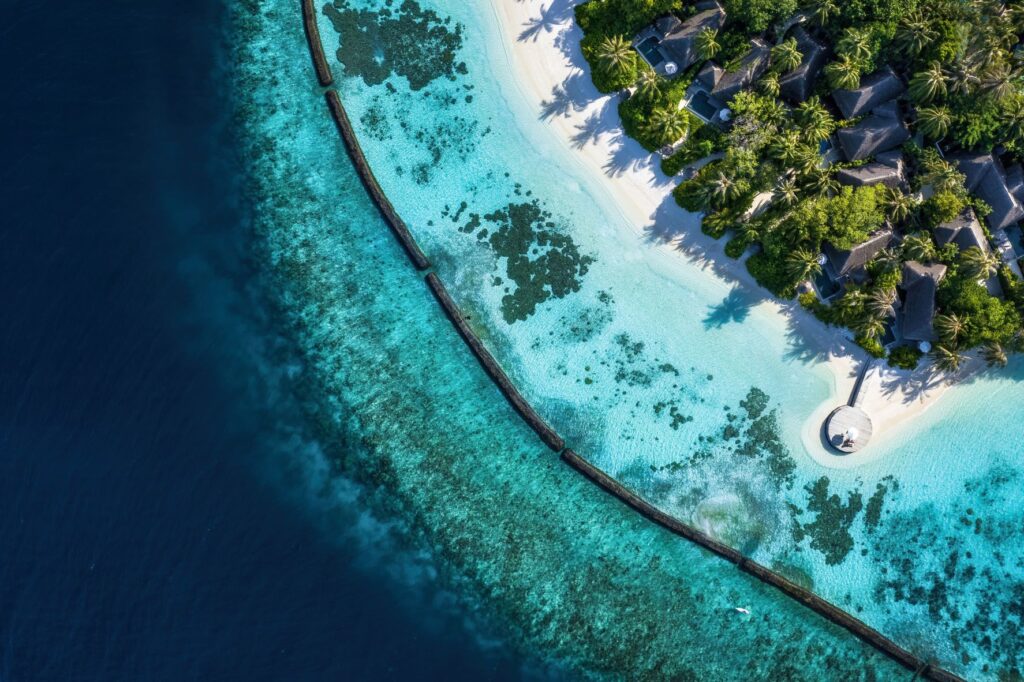 Lagune von Baros Maldives