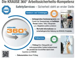 KRAUSE 360°-competence Arbeitssicherheit (Die Bildrechte liegen bei dem Verfasser der Mitteilung.)