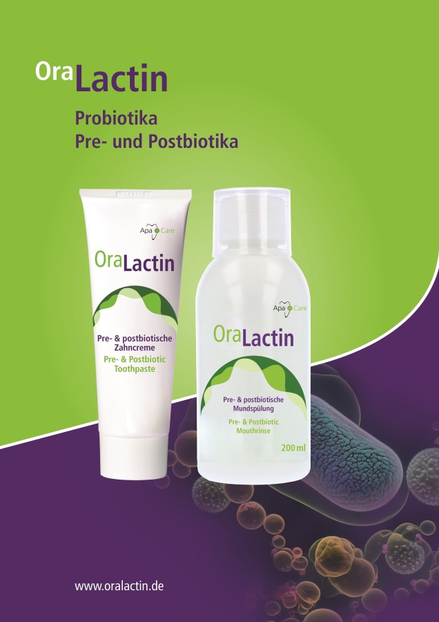 OraLactin. Neue pre- und postbiotische Zahncreme und Mundspülung (© Cumdente GmbH)