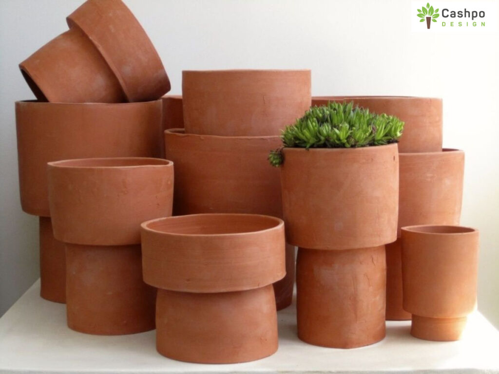 Terrakotta-Pflanzgefäße von Cashpo Design