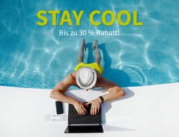 Stay Cool - Sommeraktion mit bis zu 30% Rabatt!