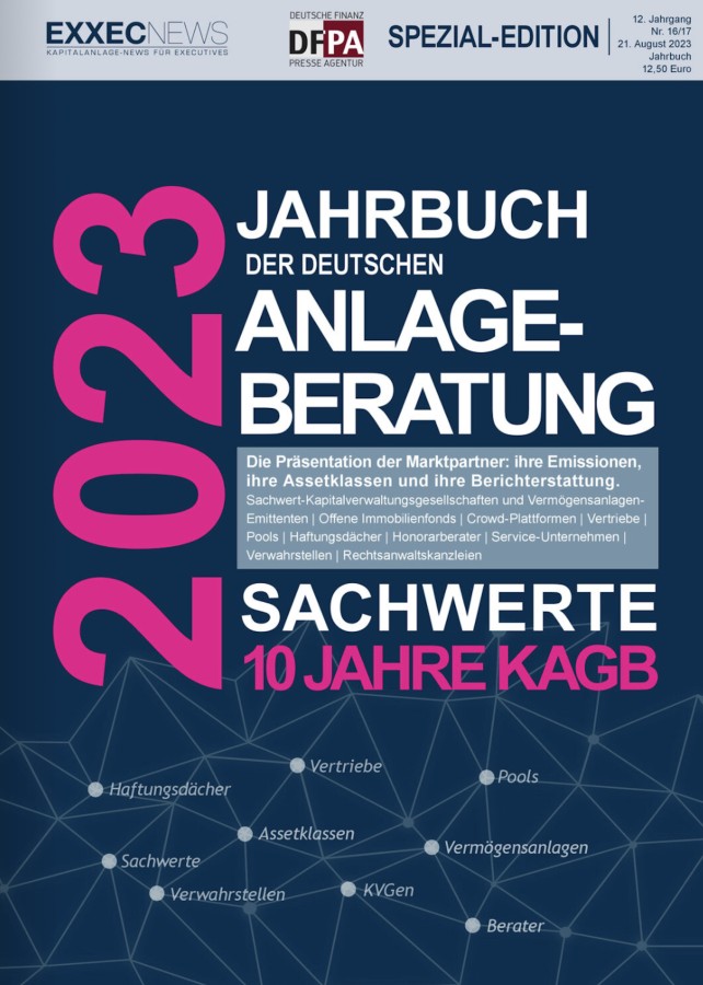 5. Ausgabe des "Jahrbuch der Deutschen Anlageberatung - Sachwerte"  (© EXXECNEWS / Deutsche Finanz Presse Agentur DFPA)