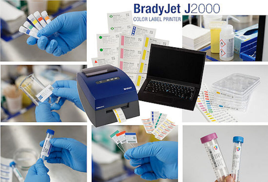 BradyJet J2000: Laboretiketten in Vollfrabe selber bedrucken